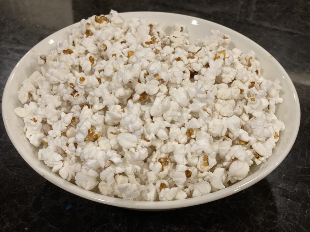 Homemade popcorn
